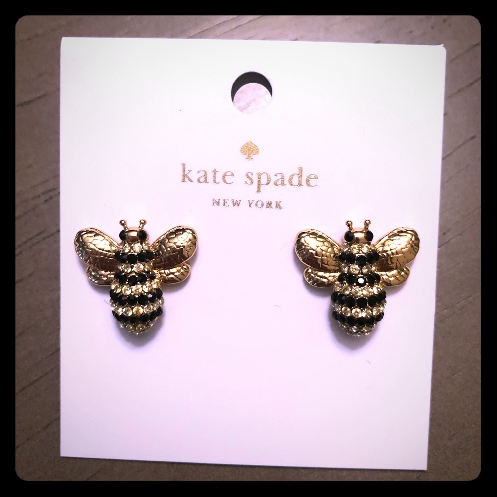 NWT Kate Spade bee earrings